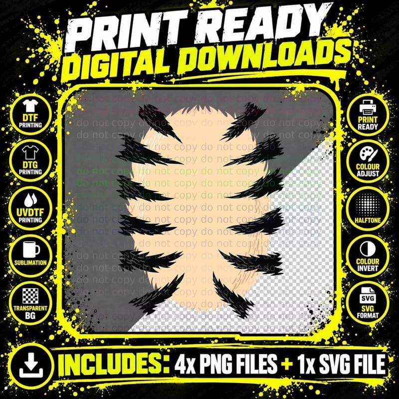 Funny Tiger Halloween Costume Apparel Adult Men Women Png SVG Digital Bundle