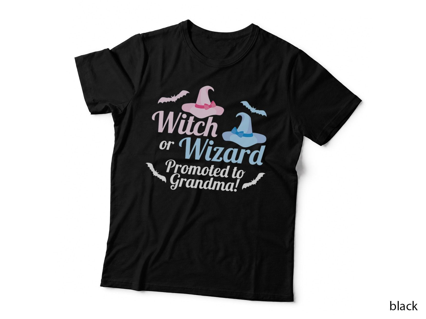 Gender Reveal Witch or Wizard Promoted to Grandma Shirt T-Shirt