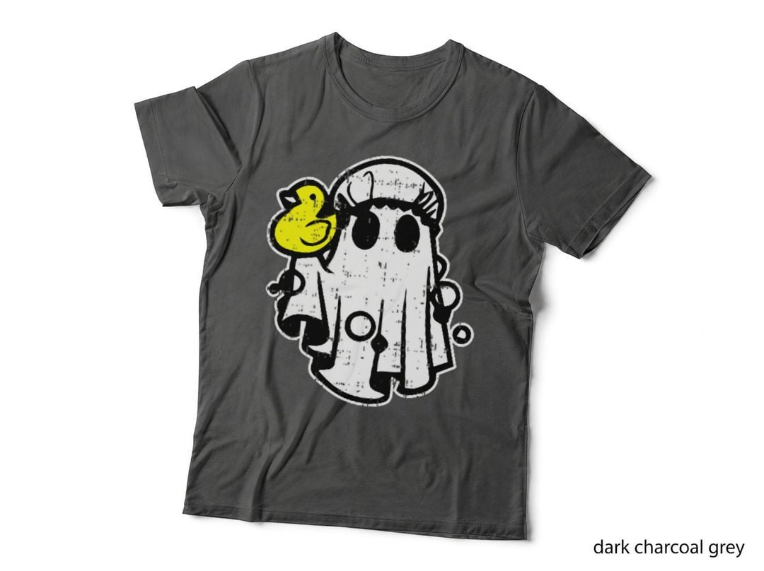 Ghost Rubber Duck Halloween Costume Ghoul Men Women Kids T-Shirt