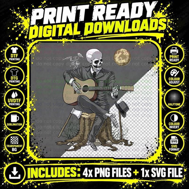 Goth Skeleton Gothic Macabre, Apparel, Style Png SVG Digital Bundle