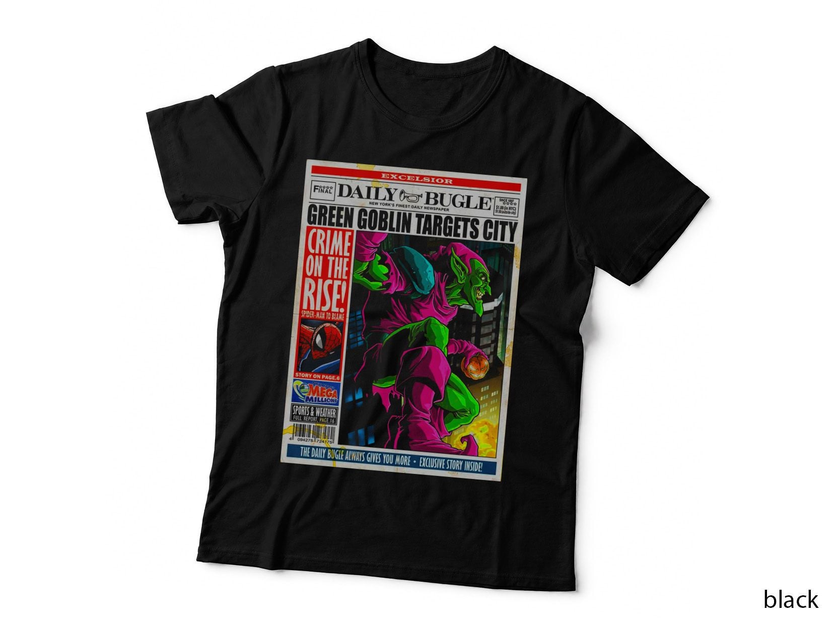 Green Goblin Comic Book T-Shirt, Horror Apparel, Halloween Costume