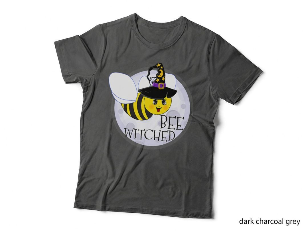 Halloween Bee Costume Funny Bee Witched Clothes Adult Women T-Shirt