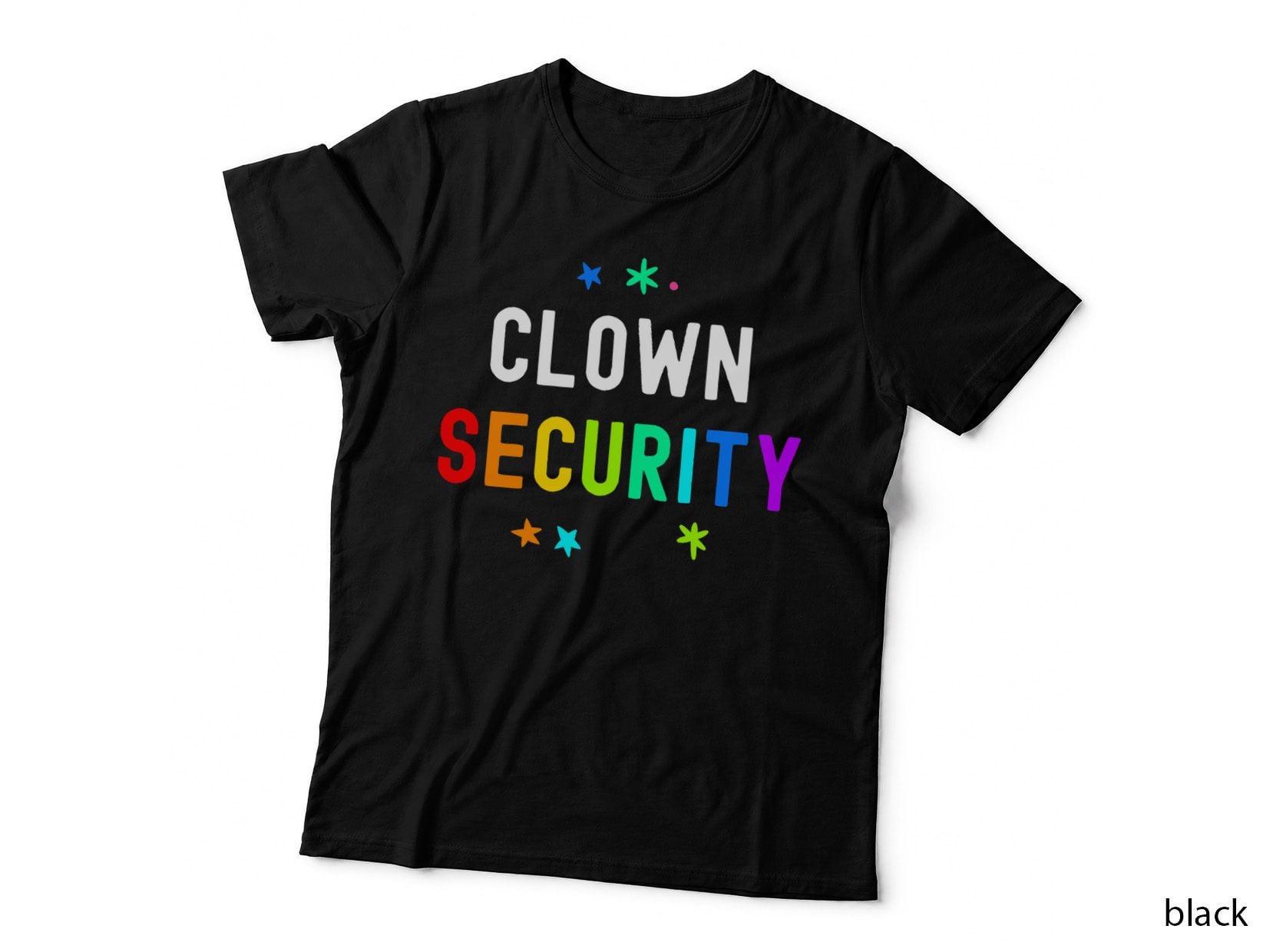 Halloween Dad Mom Daughter Adult Costume Clown Security T-Shirt