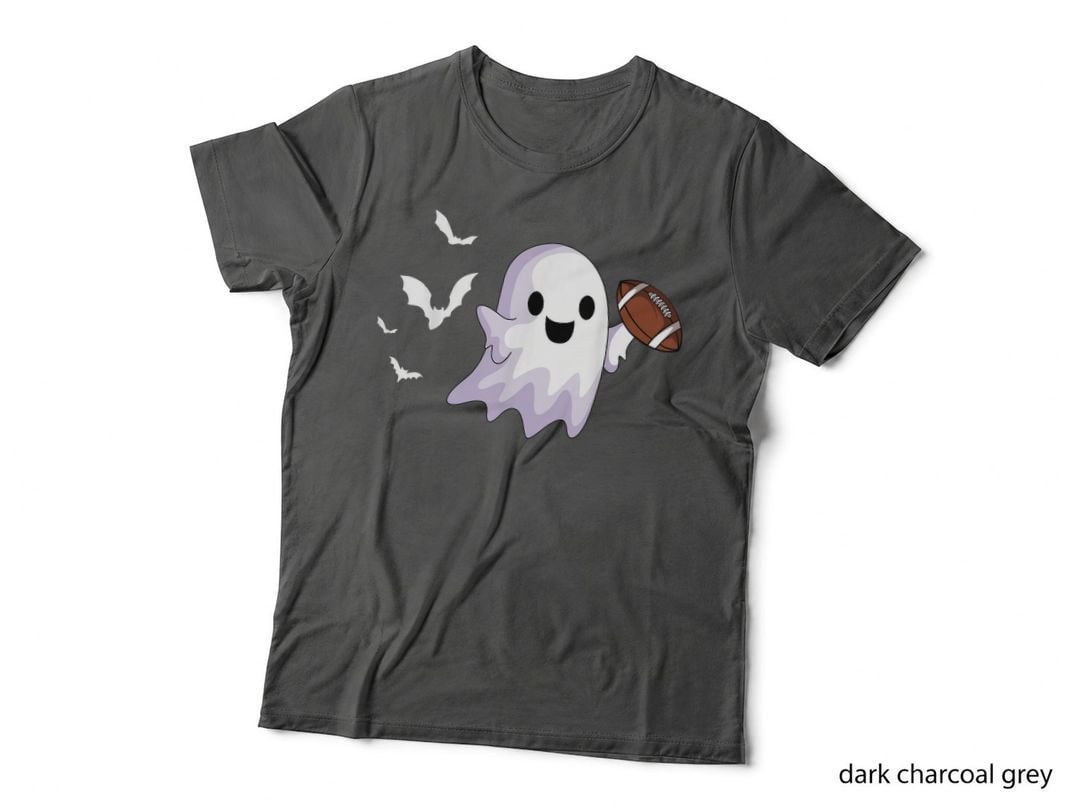 Halloween Football Ghost Playing All Hallows' Day T-Shirt