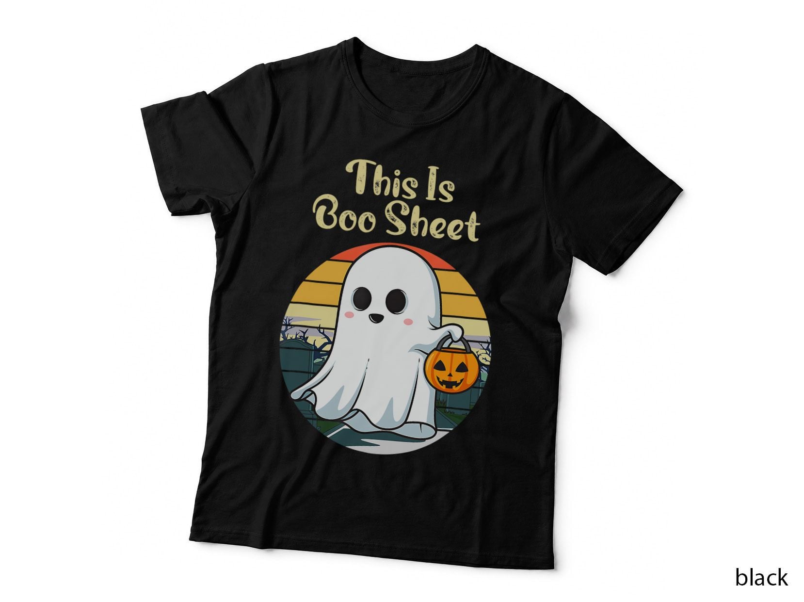 Halloween Ghost Boo Sheet T-Shirt, This Is Boo Sheet Tee