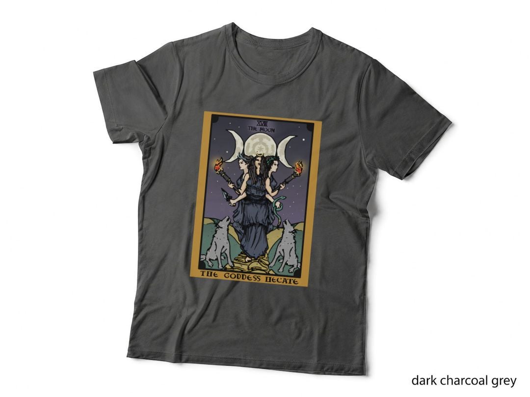 Hecate Triple Moon, Goddess of Witchcraft and Magick Witch Hekate Wheel T-Shirt