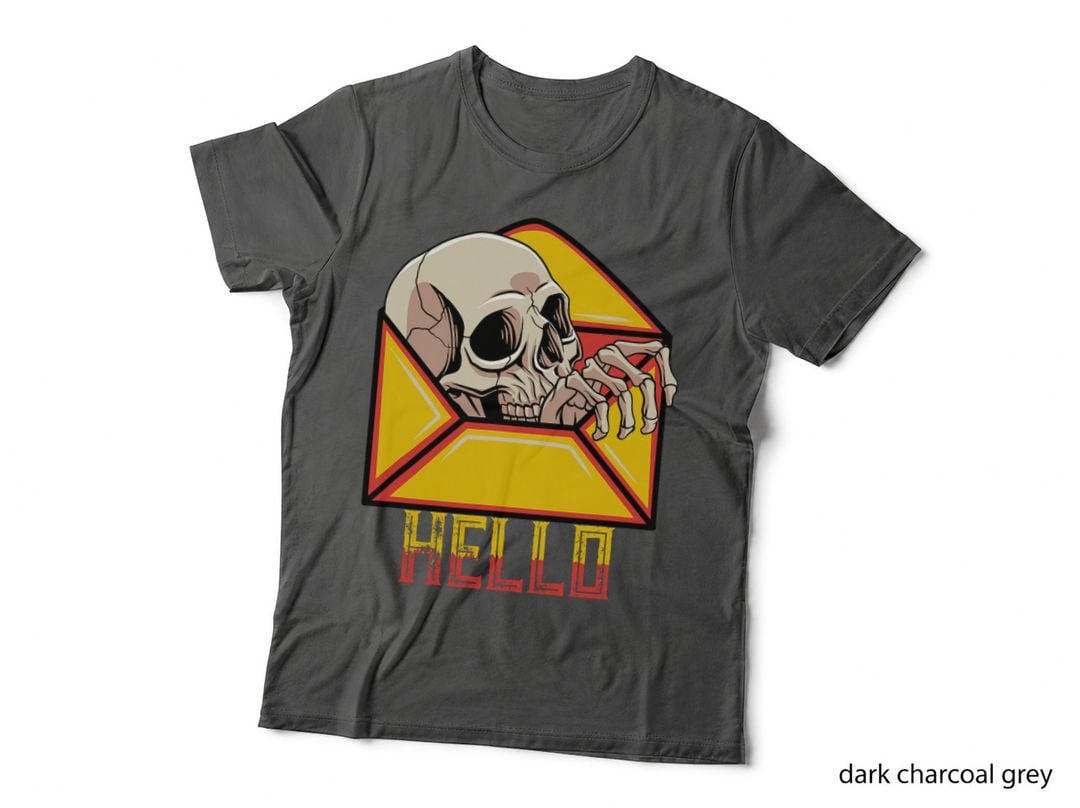 Hello Skull Skeleton Mail Postal Service Postman Mailman T-Shirt