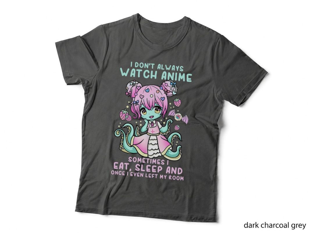 I Don't Always Watch Anime I Pastel Goth Anime Witch T-Shirt