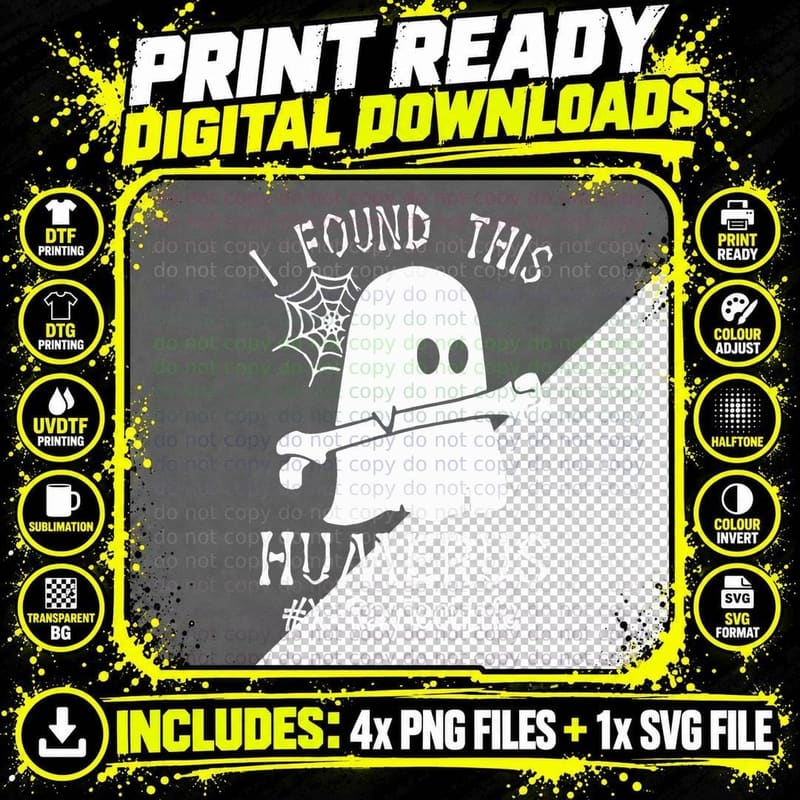 I Found This Humerus X-Ray Tech Funny Halloween Costume Png SVG Digital Bundle