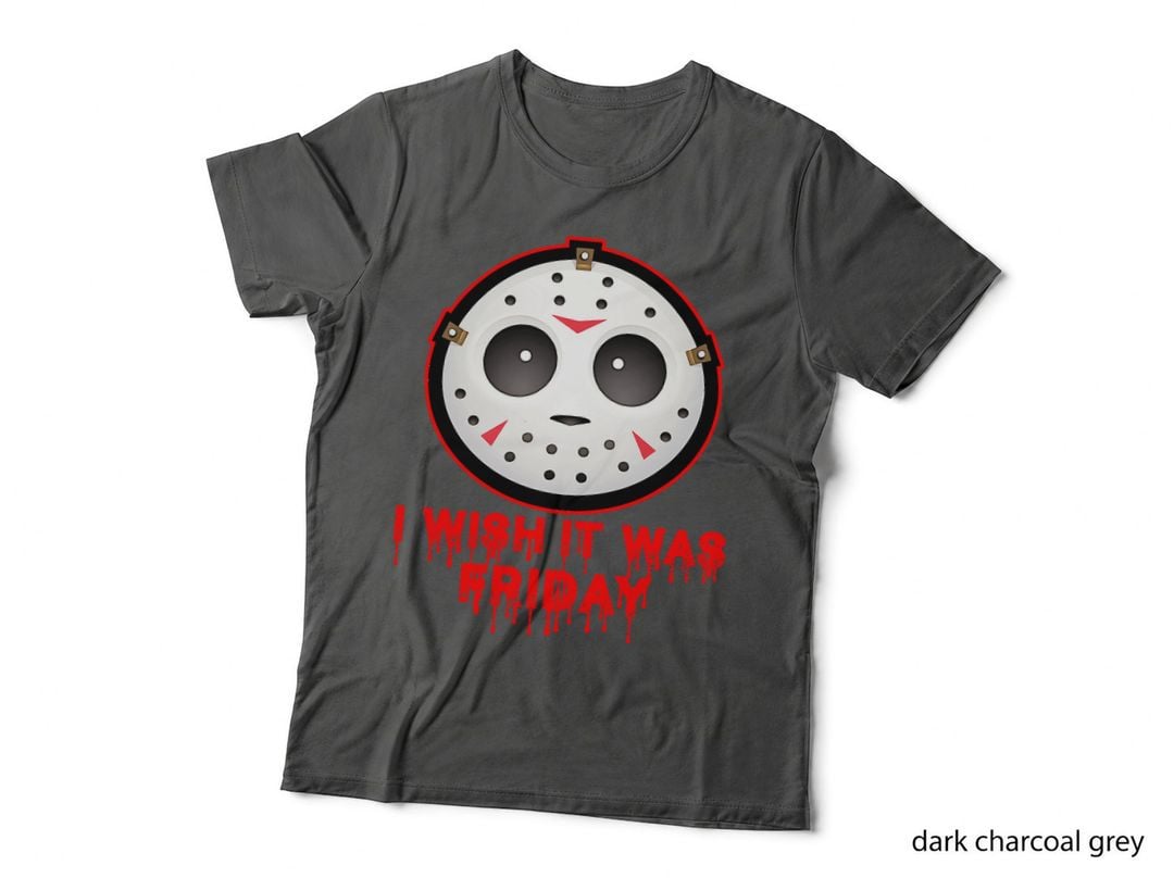 I Wish It Was Friday Cute Halloween Costume 13th Horror T-Shirt