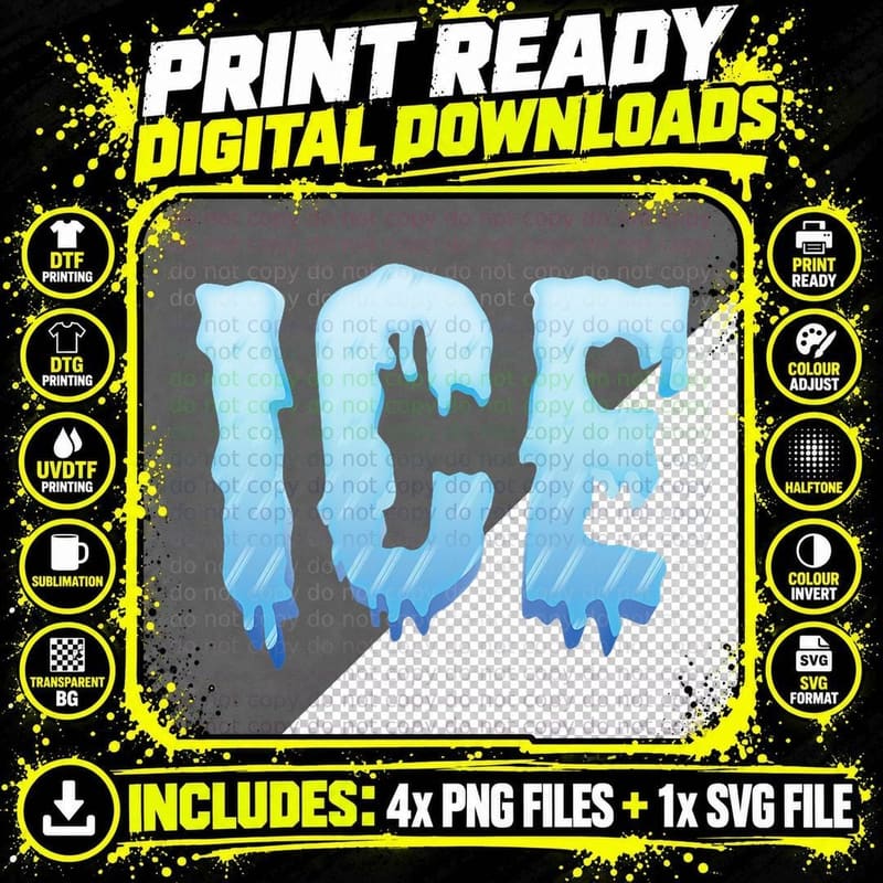 Ice Clothing Matching Outfit Couples Funny Halloween Png SVG Digital Bundle
