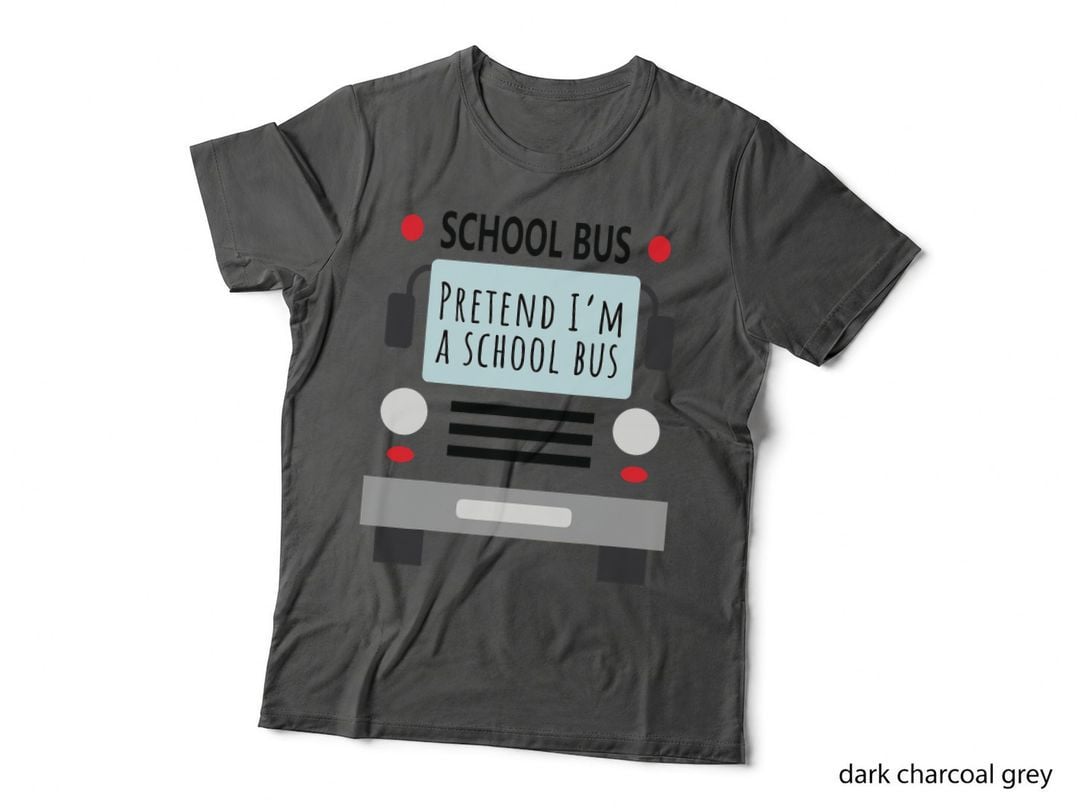 Kids School Bus Costume Adult - Funny Halloween T-Shirt