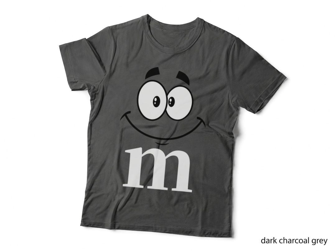 Letter M Funny Matching Carnival Halloween Costume T-Shirt