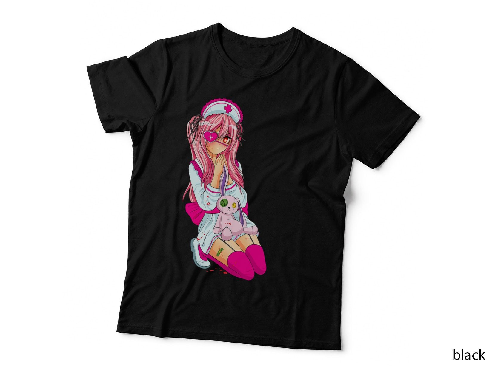 Menhera Chan Yami Kawaii Pastel Goth Harajuku Creepy Cute T-Shirt