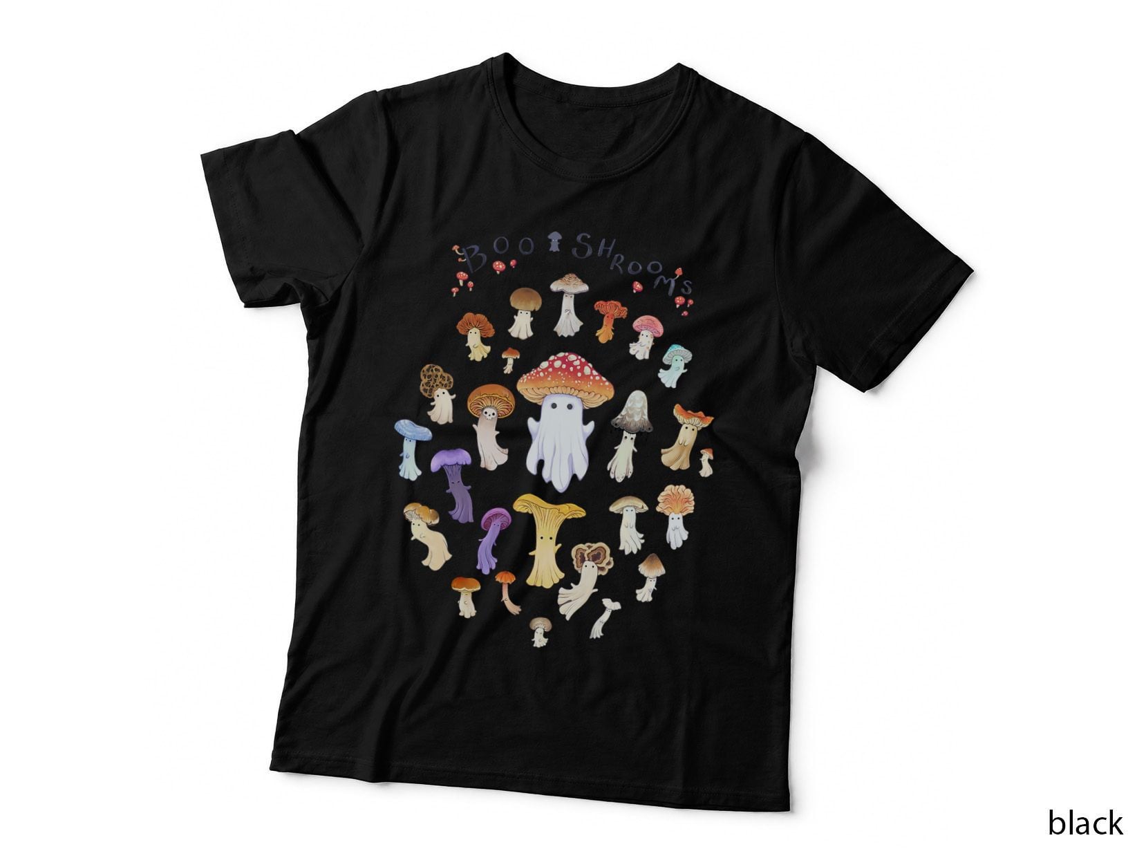 Mushroom Ghost Boo Shroom Halloween T-Shirt