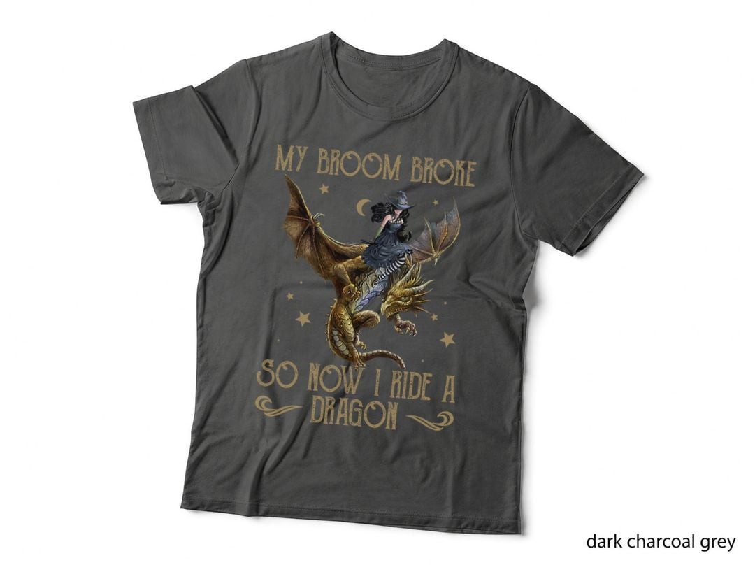 My Broom Broke So Now I Ride a Dragon Witch T-Shirt