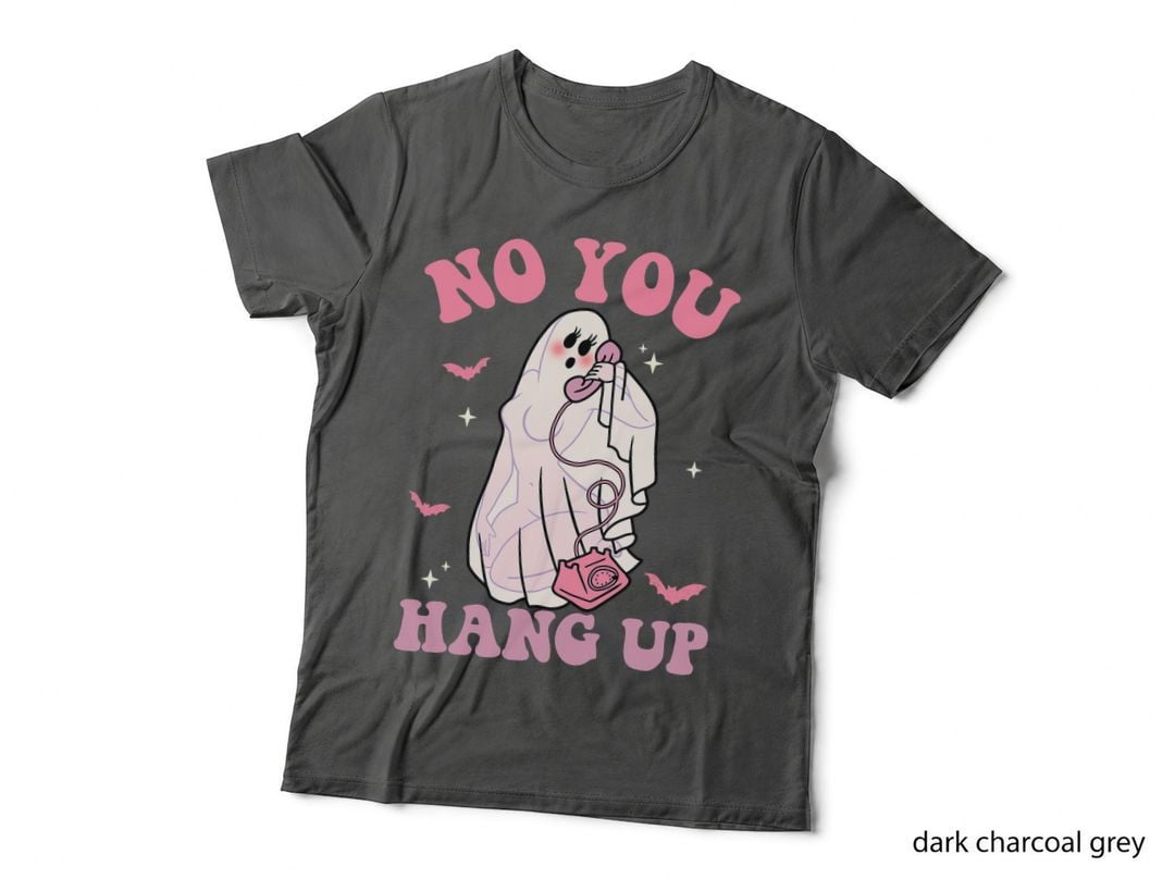 No You Hang up Spooky Season Retro Halloween Sexy Ghost Girl T-Shirt