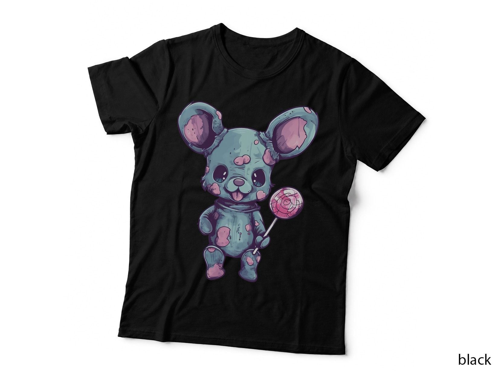 Pastel Goth Creepy Teddy Bear Rabbit Menhera Anime Funny T-Shirt