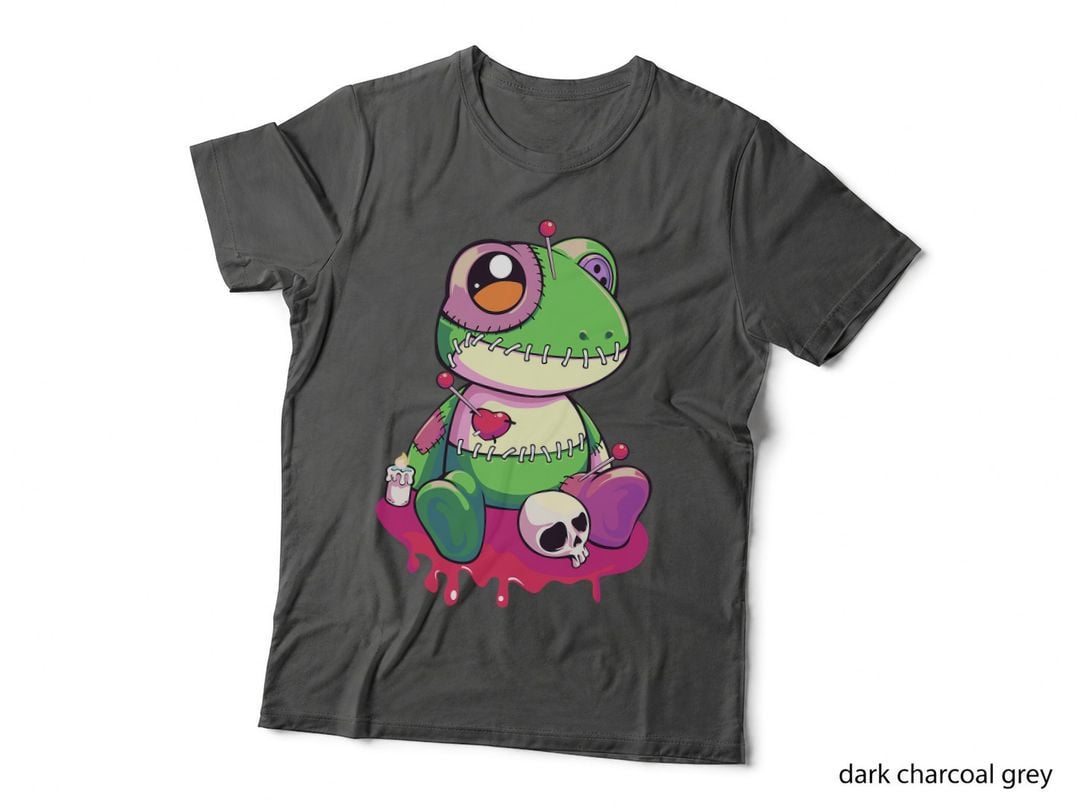 Pastel Goth Kawaii Cute Creepy Voodoo Doll Frog for Teens T-Shirt