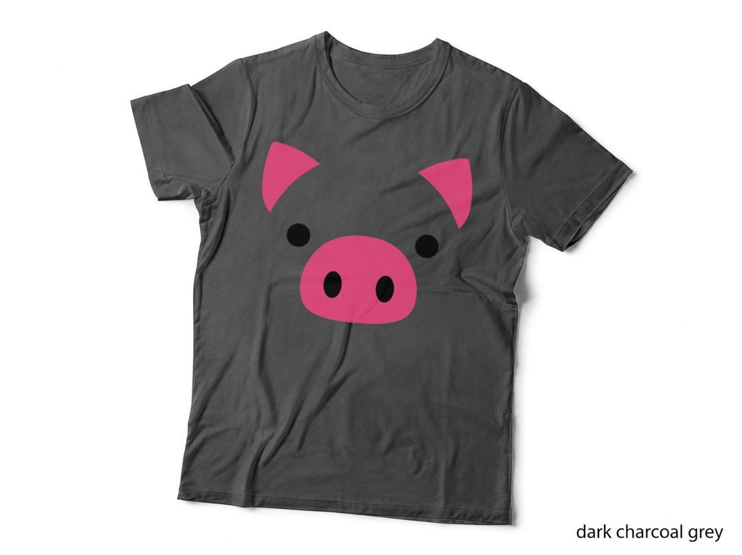 Pig Face Costume Funny Halloween T-Shirt