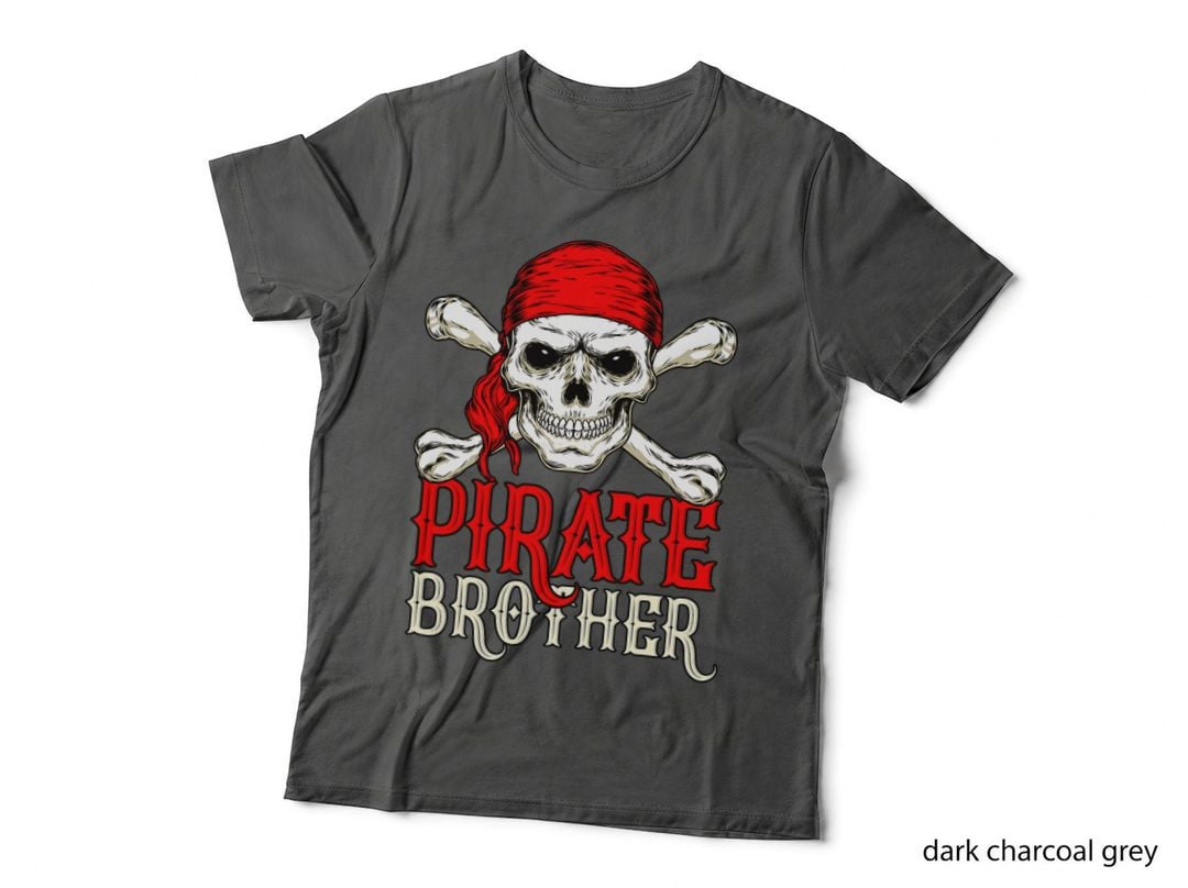 Pirate Brother Funny Family Birthday Party Halloween Apparel T-Shirt