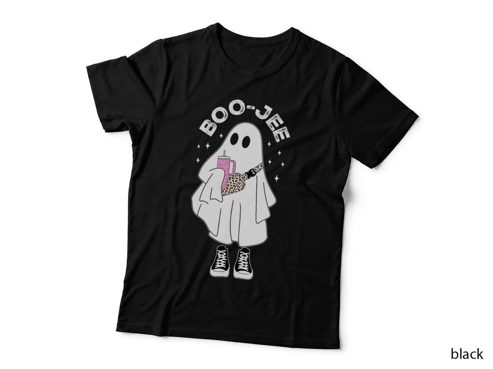 Pocket Spooky Season Cute Ghost Halloween Boujee Boo Jee T-Shirt