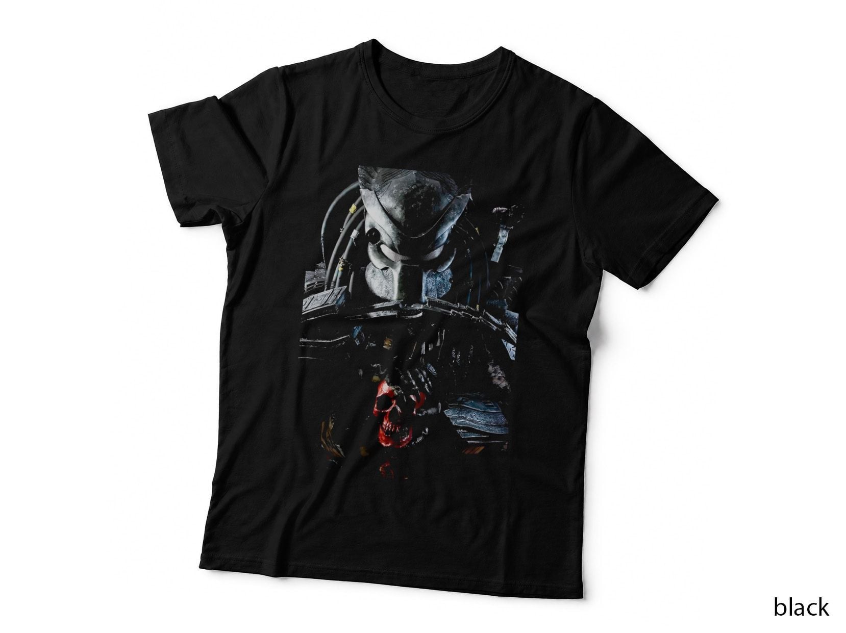 Predator V2 Horror T-Shirt, Dark Art Print, Halloween Costume