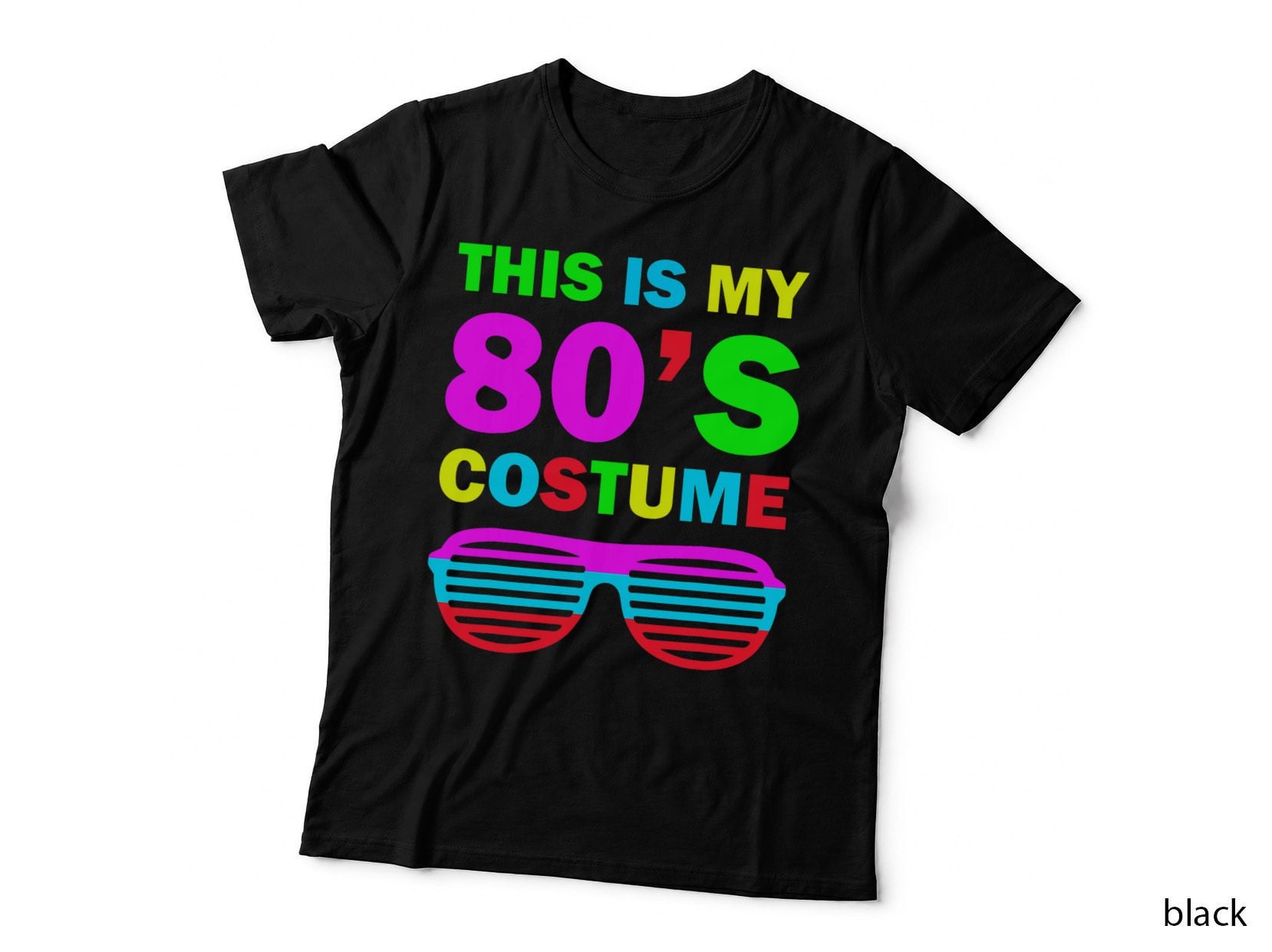 Retro Halloween 80's Costume, Retro Halloween Disco Costume T-Shirt