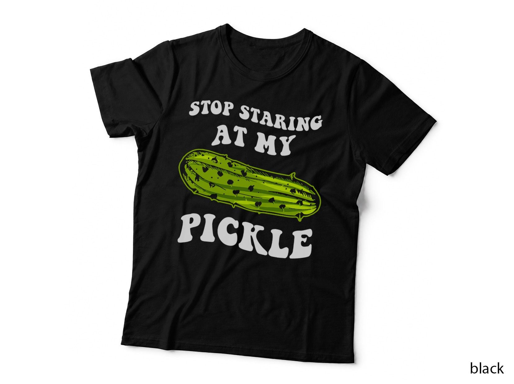 Stop Staring at My Pickle Dirty Halloween T-Shirt