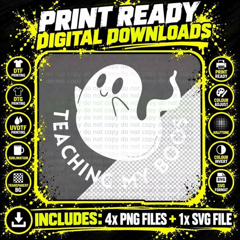 Teaching My Boos Halloween Teacher Halloween Teaching Png SVG Digital Bundle