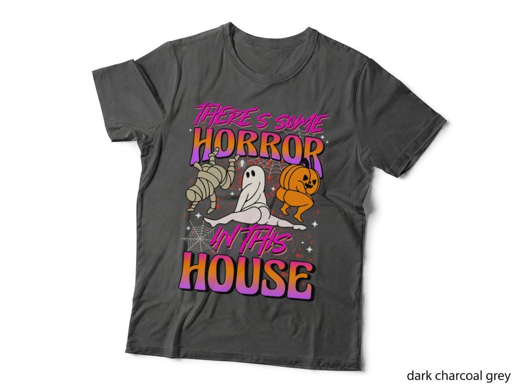 There's Some Horrors in This House Ghost Pumpkin Halloween T-Shirt