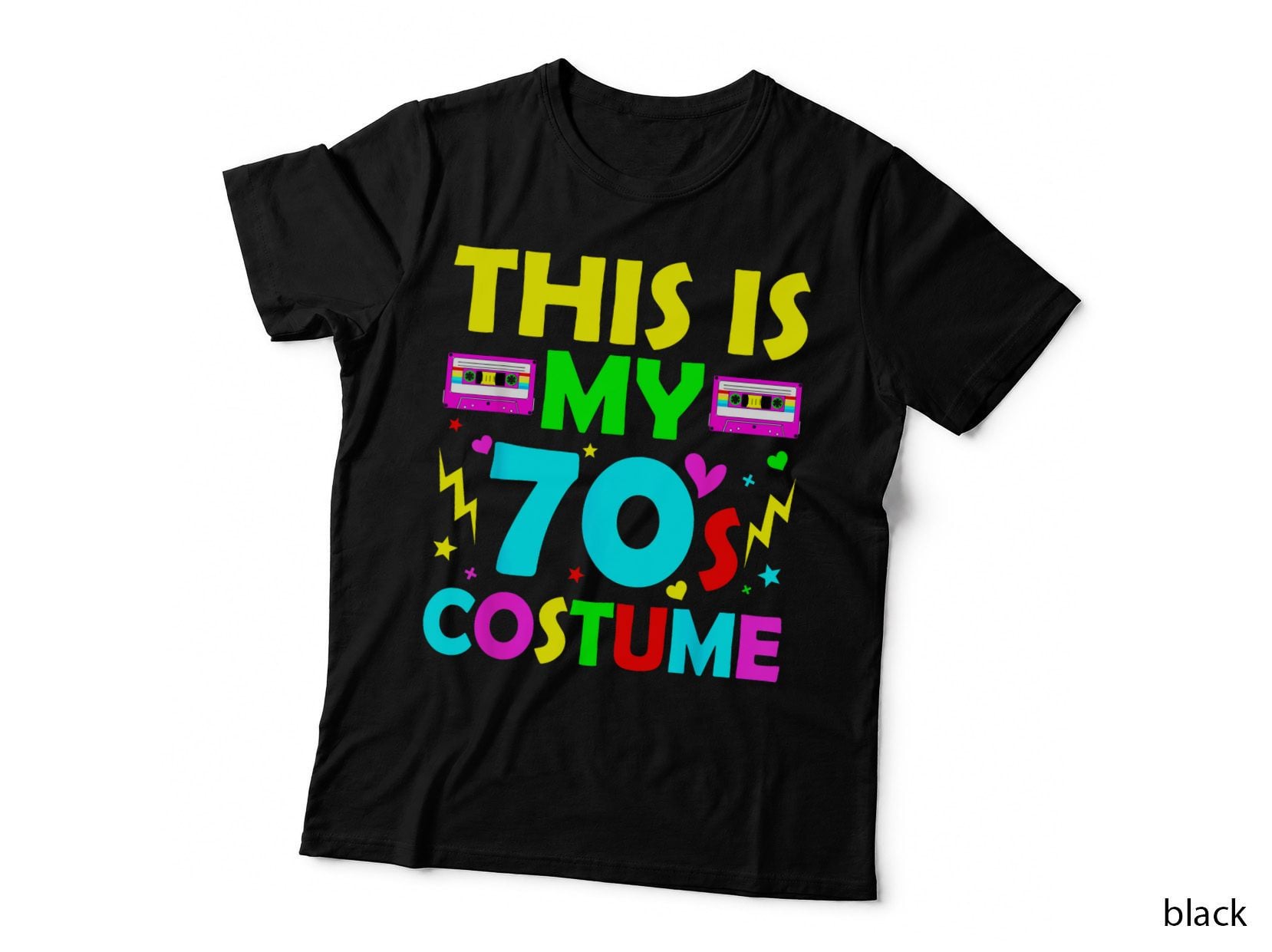 This Is My 70's Costume Vintage Matching Halloween 1970s T-Shirt