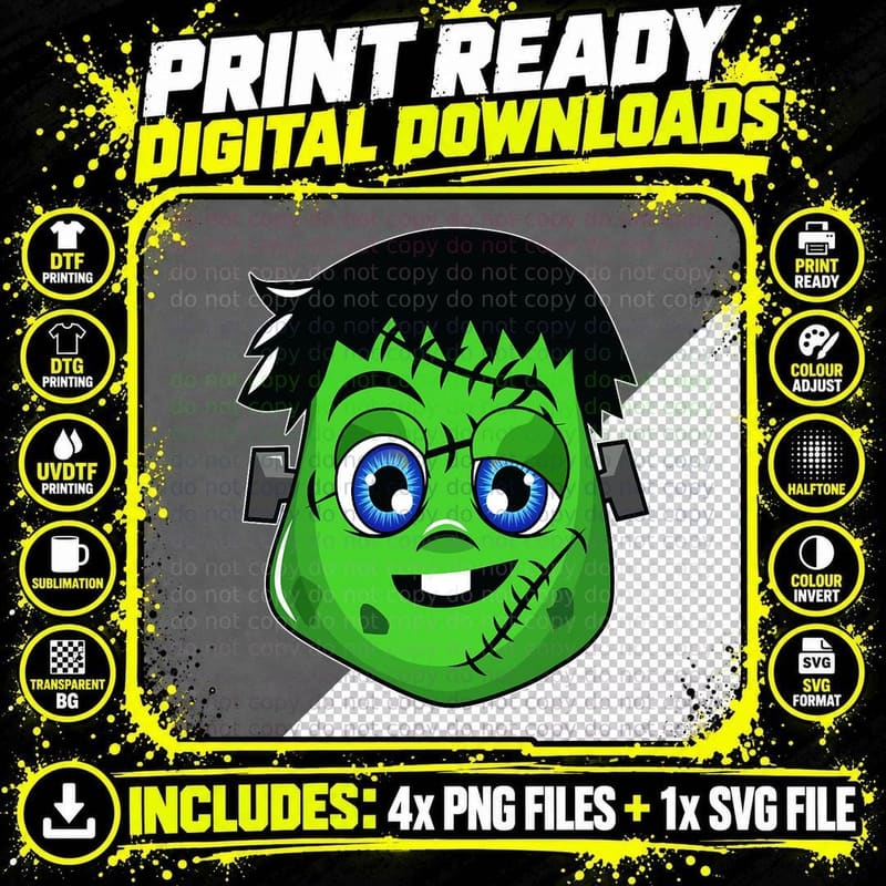 This Is My Halloween Costume Shirt Frankenstein Horror Png SVG Digital Bundle