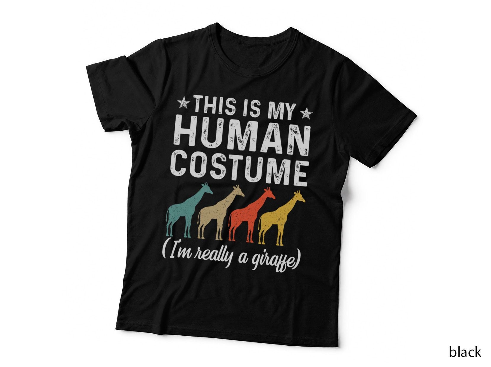This Is My Human Costume Giraffe Halloween S T-Shirt