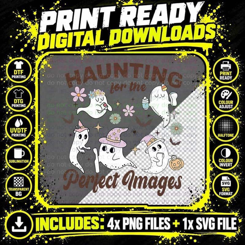 Ultrasound Tech Halloween Echo Tech Vascular Tech T-Shirt Png SVG Digital Bundle