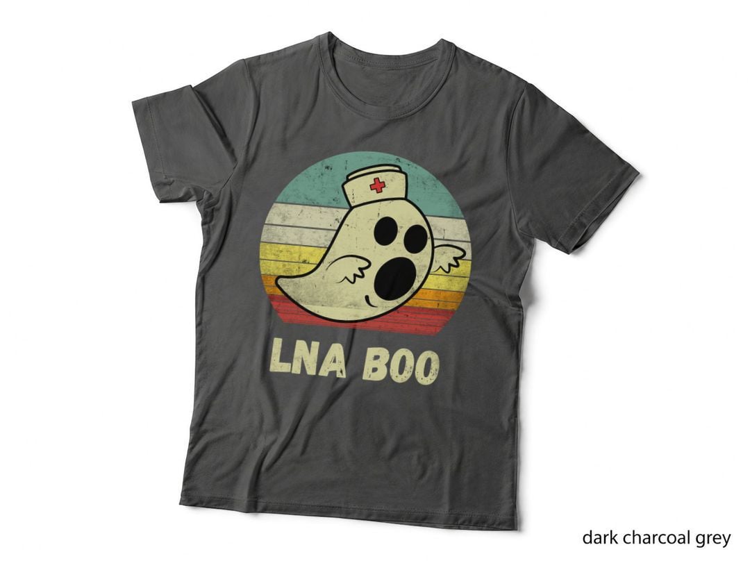 Vintage Halloween Ghost LNA Boo Nurse Nursing Medical T-Shirt
