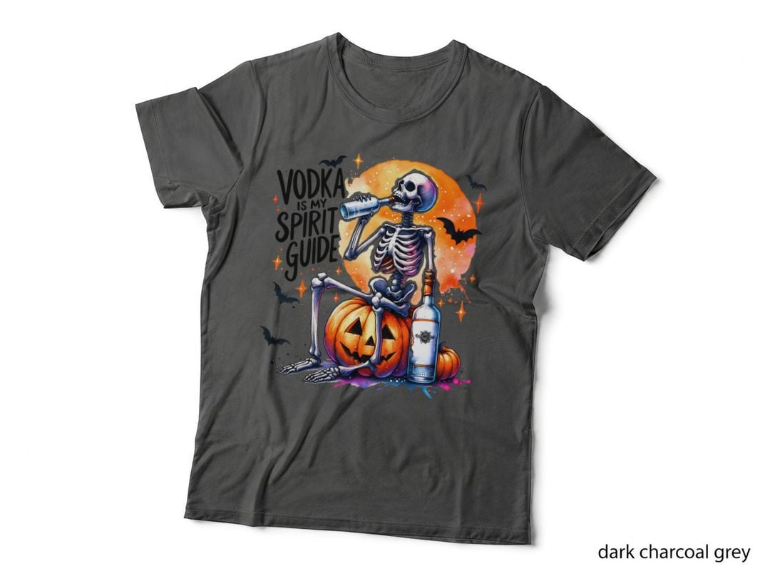 Vodka Is My Spirit Guide Watercolor Halloween, Horror, Cute T-Shirt
