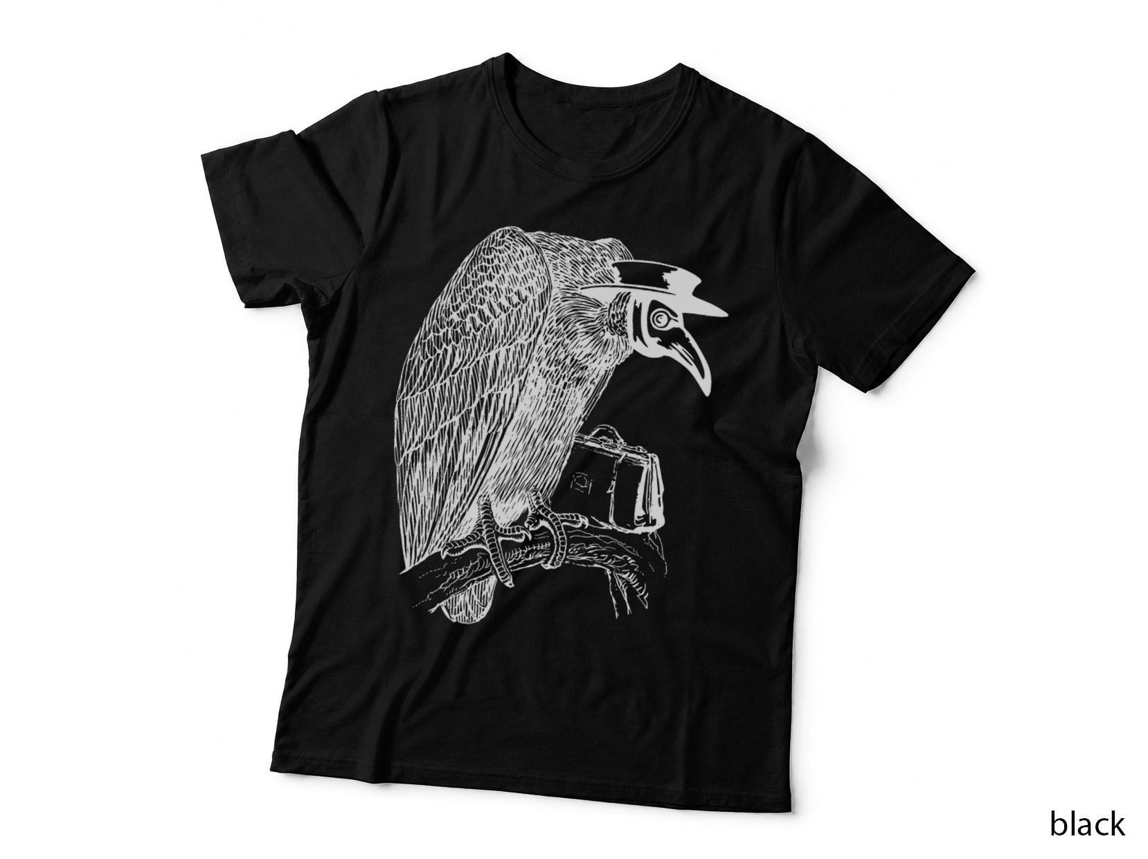 Vulture Plague Doctor Medieval Macabre T-Shirt