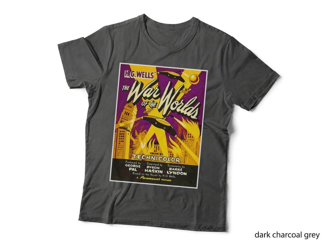 War of the Worlds Halloween T-Shirt Sci Fi Horror Tee Shirt