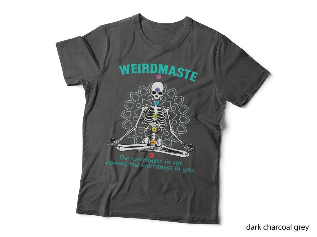Weirdmaste Meditation Yoga Definition Funny Skeleton Yoga T-Shirt