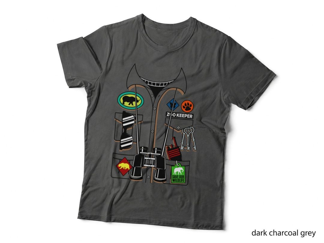 Zoo Keeper Halloween Costume DIY Jungle Safari Explorer Gift T-Shirt
