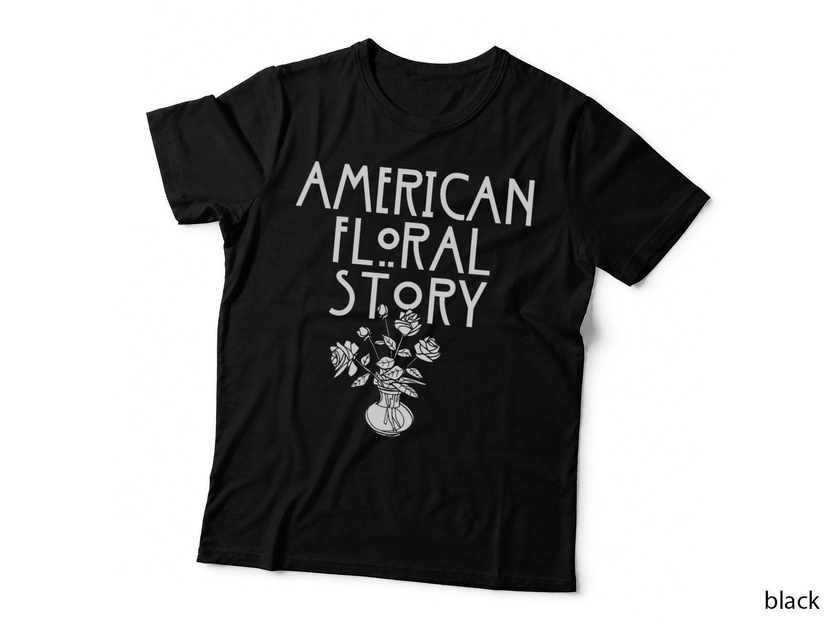 American Floral Story Halloween Florist Funny Horror Parody T-Shirt