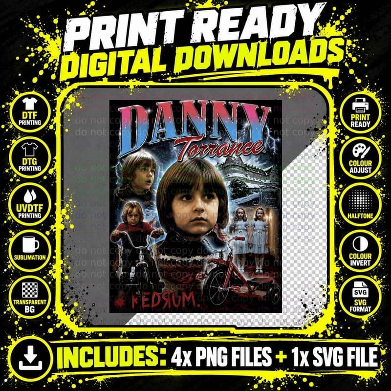 Danny Torrance the Shining T-Shirt Png SVG Digital Bundle