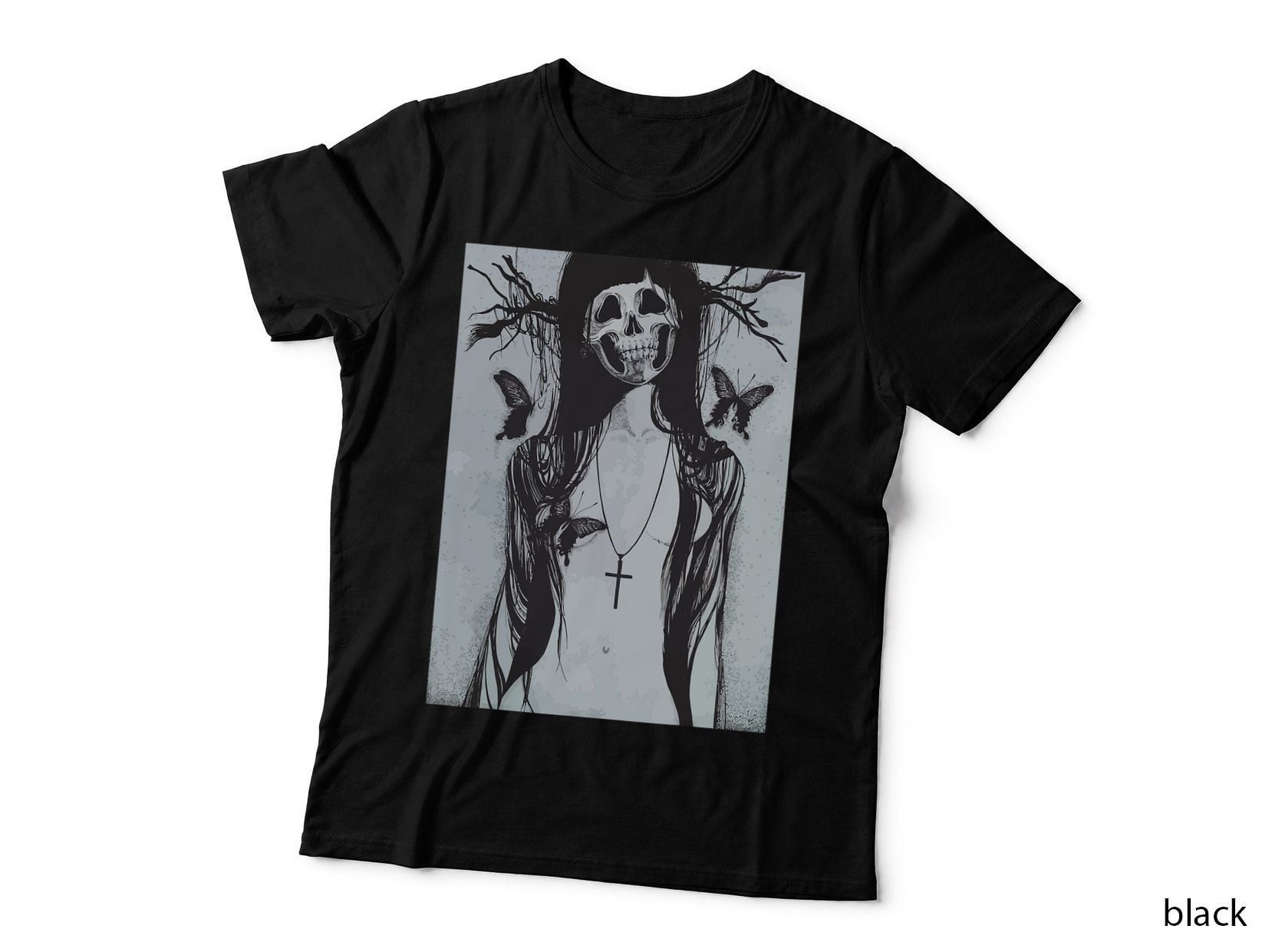 Dark Art Grunge Goth Fairycore Gothic Aesthetic Girl Horror T-Shirt