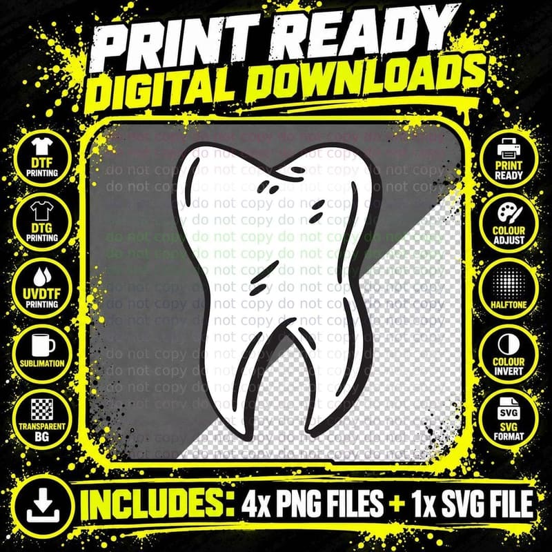 Disguise as a Tooth Fairy for Halloween or Carnival Png SVG Digital Bundle