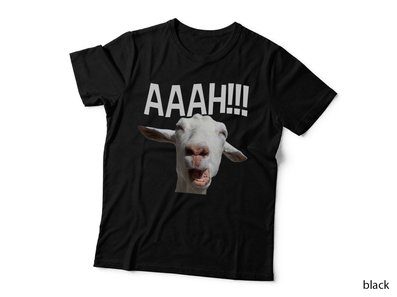 F0. NEW Batcheshalloweenhalloween-006Halloween Screaming Goat AAAH!!! T-Shirt