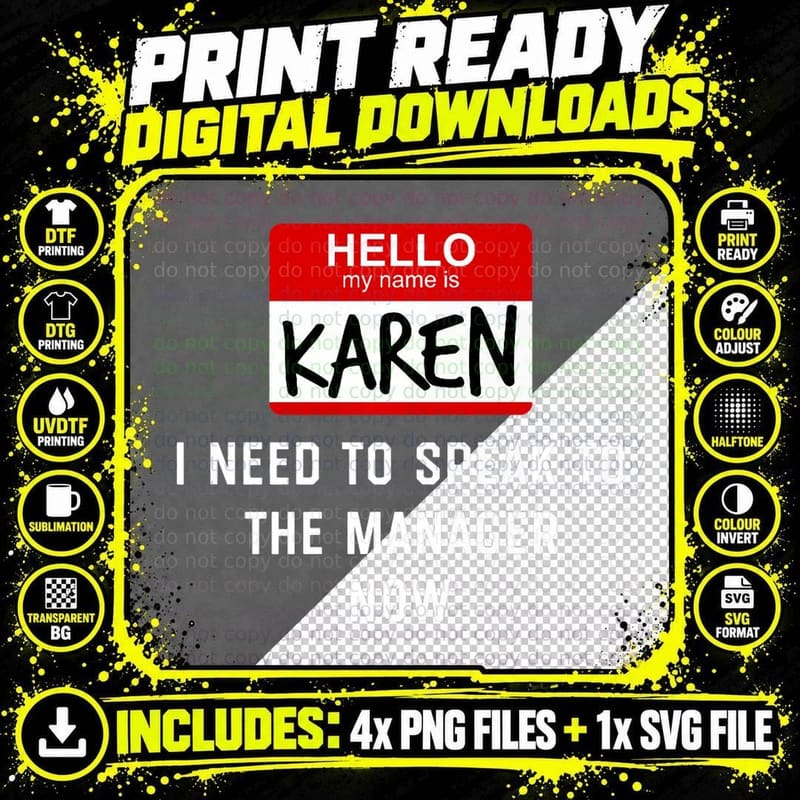F0. NEW Batcheshalloweenhalloween-006Karen Halloween Png SVG Digital Bundle