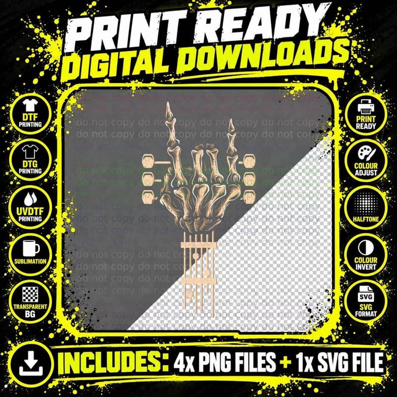 F0. NEW Batcheshalloweenhalloween-006Rock N Roll Png SVG Digital Bundle