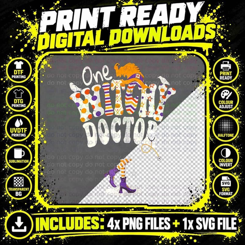 F0. NEW Batcheshalloweenhalloween-006Women Witchy Doctor Png SVG Digital Bundle