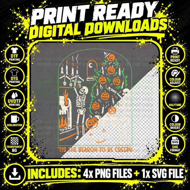 F0. NEW Batcheshalloweenhalloween-006Womens Skeleton Png SVG Digital Bundle
